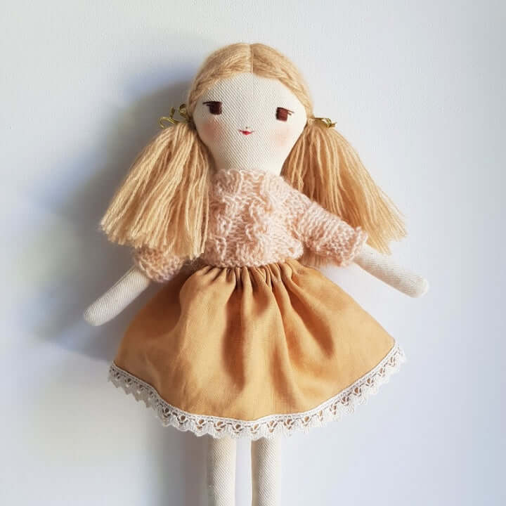 Детска играчка ръчна изработка Мека кукла Алис - Mari Dolls