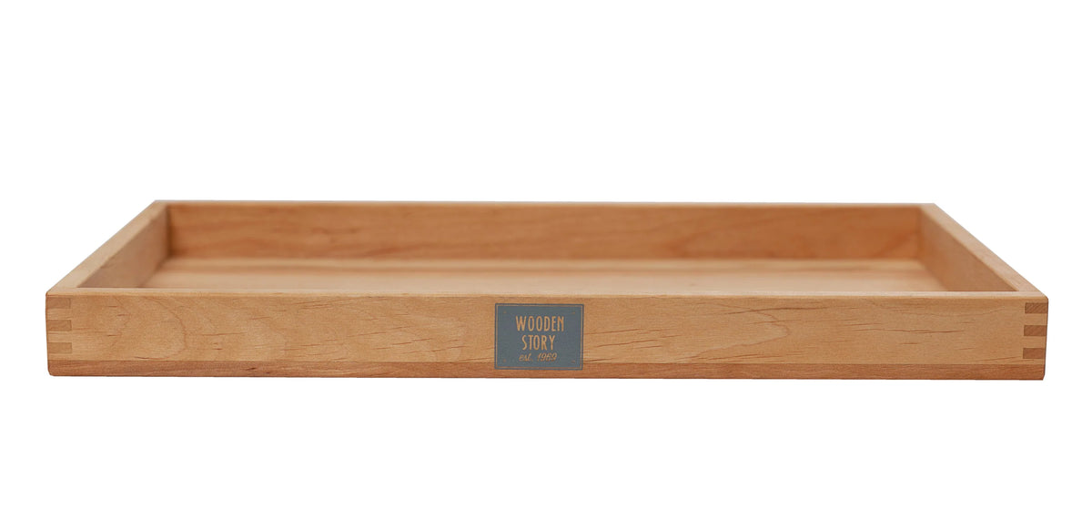 Дълбок поднос за Монтесори занимания - Montessori tray - Wooden Story