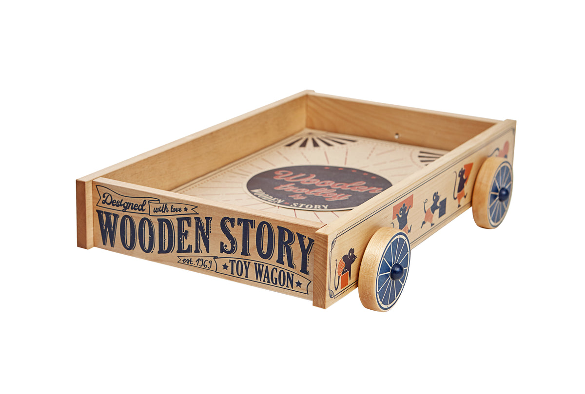Дървена количка - Wooden Trolley - Wooden Story