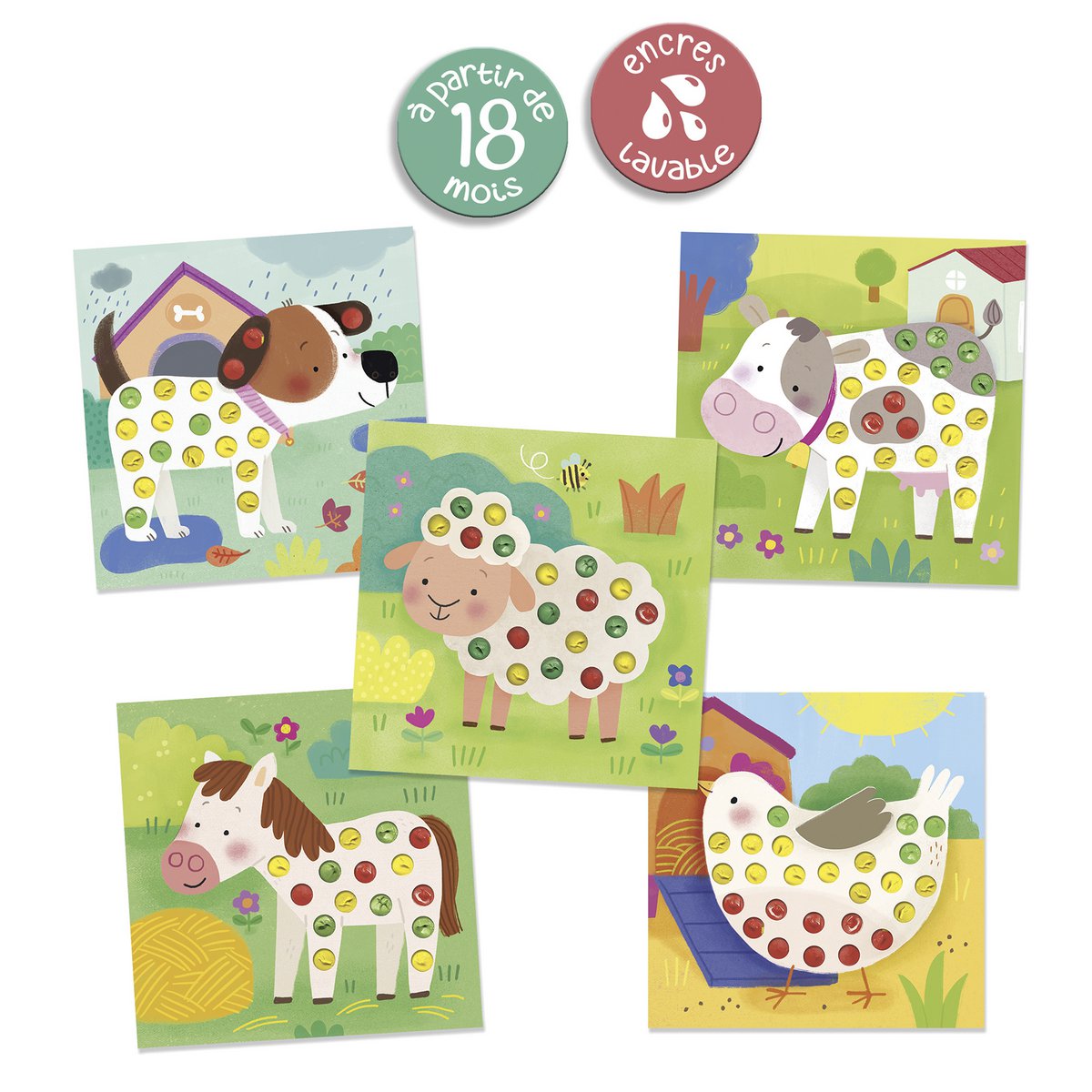 Finger Painting Set Forest Animals - Créa Lign
