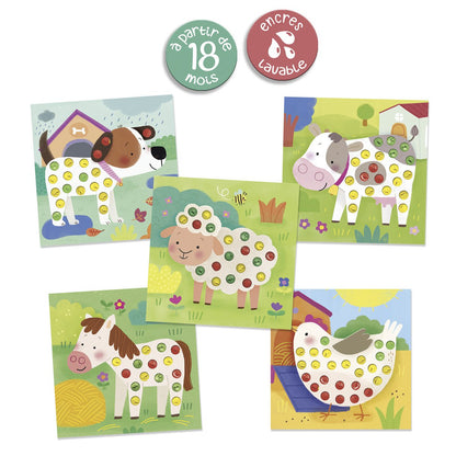 Finger Painting Set Forest Animals - Créa Lign