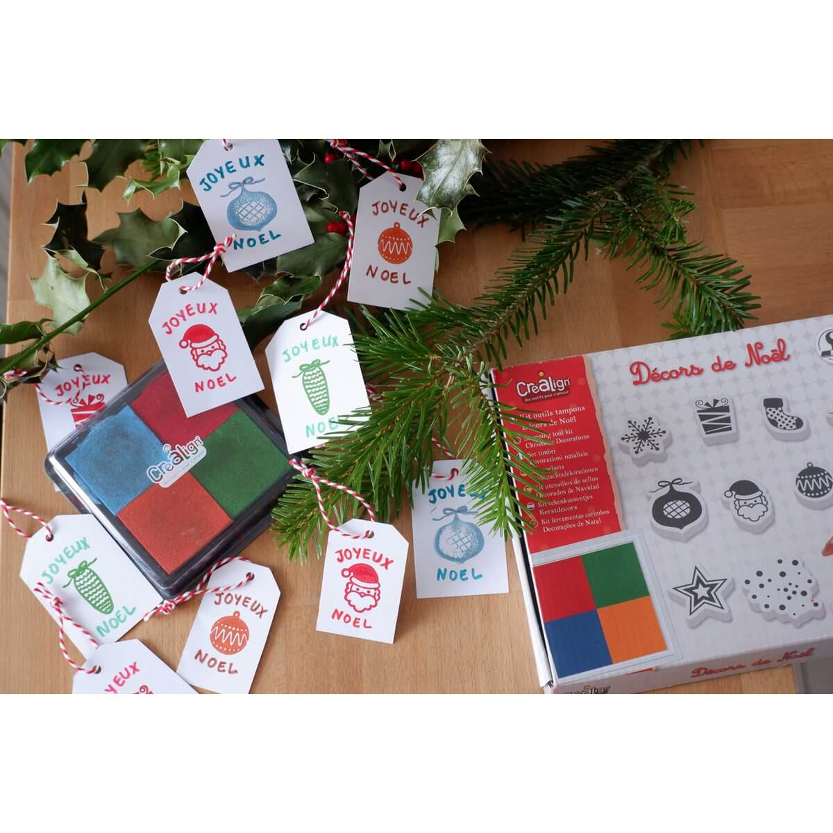 Комплект Коледни печати - Christmas decorations - Créa Lign'