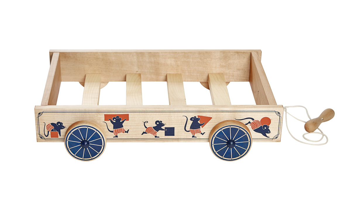 Дървена количка - Wooden Trolley - Wooden Story