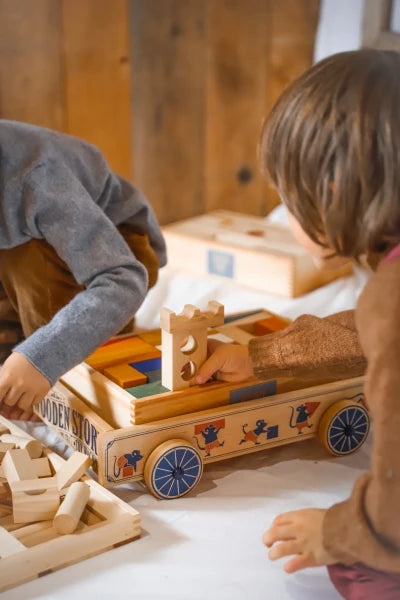 Дървена количка - Wooden Trolley - Wooden Story