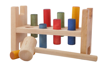 Дървена игра за начукване - Pound-a-peg - Wooden Story