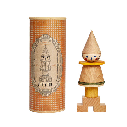 Дървена детска играчка за нанизване No.01 - Wooden Story