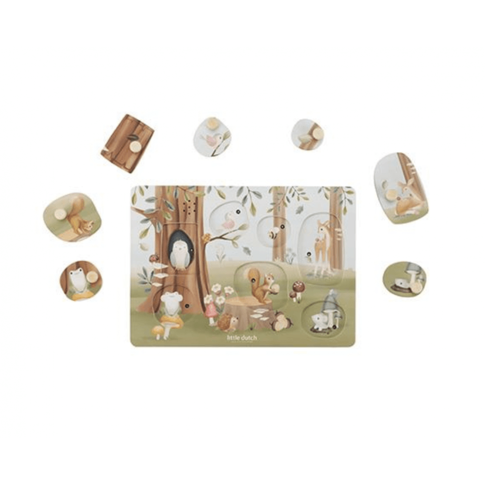 Дървен Музикален Пъзел Forest Friends - Little Dutch
