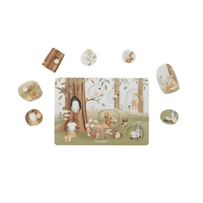 Дървен Музикален Пъзел Forest Friends - Little Dutch