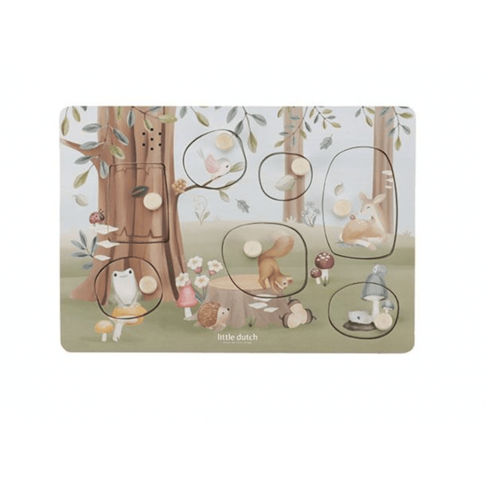 Дървен Музикален Пъзел Forest Friends - Little Dutch