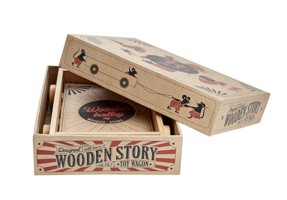 Дървена количка - Wooden Trolley - Wooden Story
