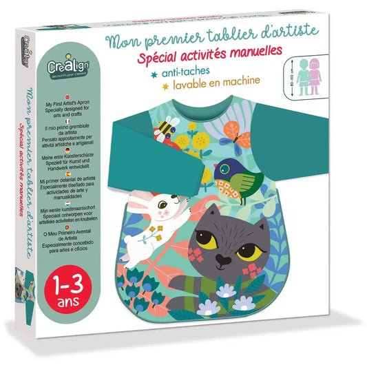 Моята престилка за художници KOTKA 1-3 години - Créa Lign'
