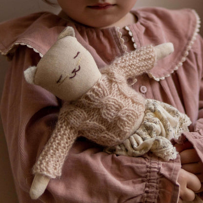 Детска ръчно изработена Мека кукла Котето Ада - Mari Dolls