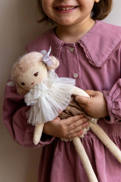 Детска играчка ръчна изработка Мека кукла Адел - Mari Dolls