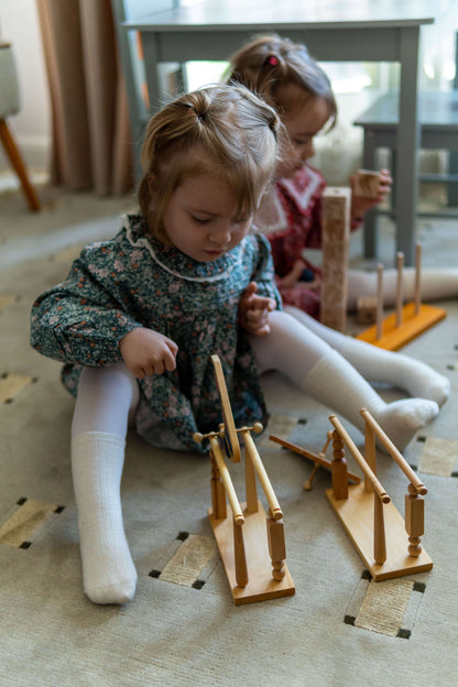 Дървена детска играчка Винтидж акробат момче - Wooden Story