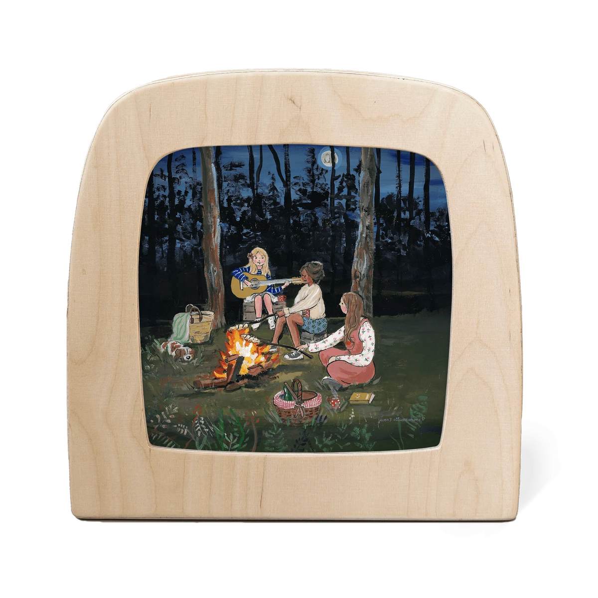 Gwen's Illustrations - Campfire Nights Silhouette