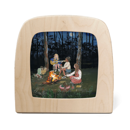 Gwen's Illustrations - Campfire Nights Silhouette