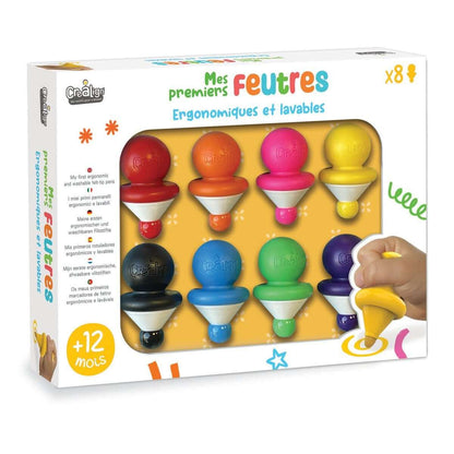 Комплект Моите първи детски флумастери х8 - Créa Lign'