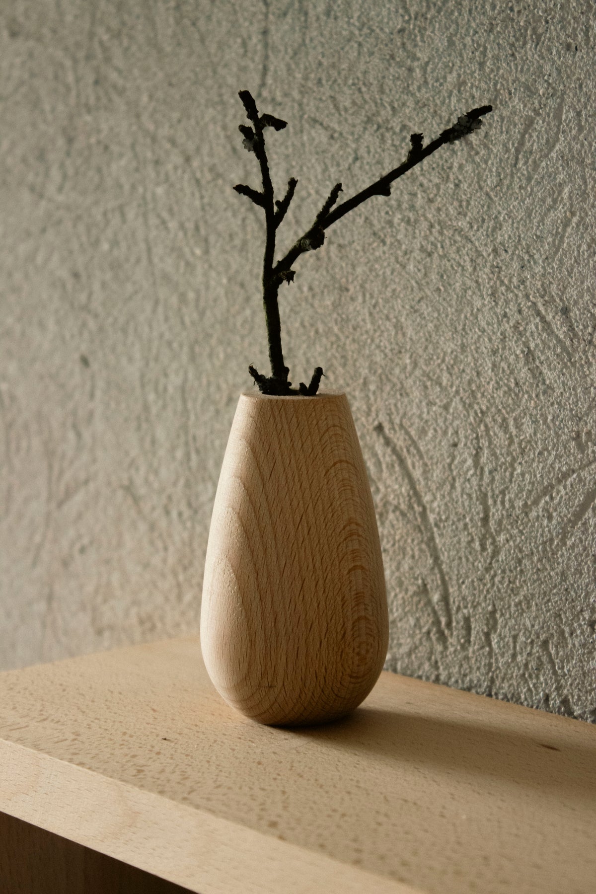 Декоративна ваза (със стъклен съд) - Tiny flower pot No.02 - Wooden Story