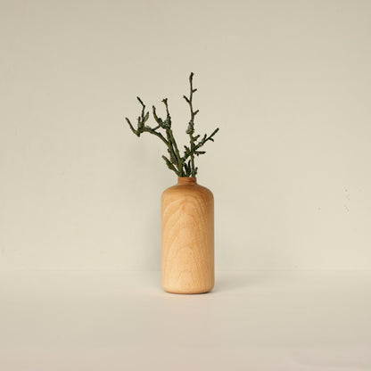 Декоративна ваза (със стъклен съд) - Tiny flower pot No.03 - Wooden Story