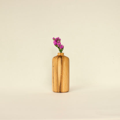 Декоративна ваза (със стъклен съд) - Tiny flower pot No.03 - Wooden Story