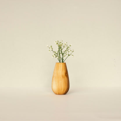 Декоративна ваза (със стъклен съд) - Tiny flower pot No.02 - Wooden Story