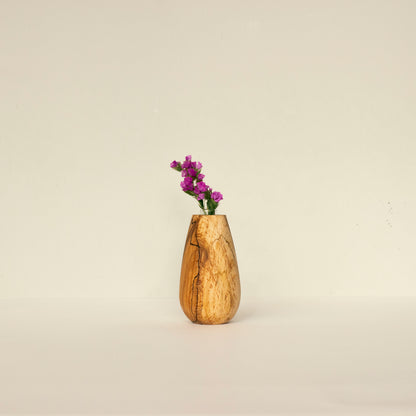 Декоративна ваза (със стъклен съд) - Tiny flower pot No.02 - Wooden Story