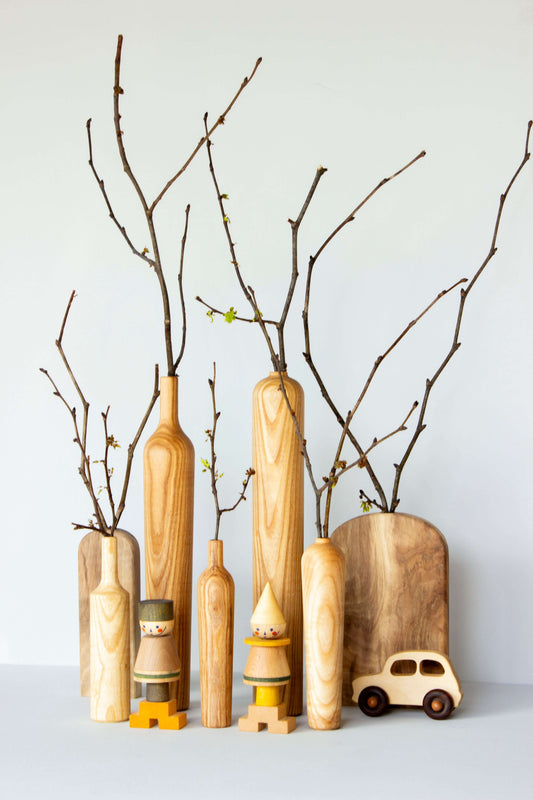 Декоративна ваза - Tall flower pot No.08 - Wooden Story Декоративна ваза - Tall flower pot No.11 - Wooden Story