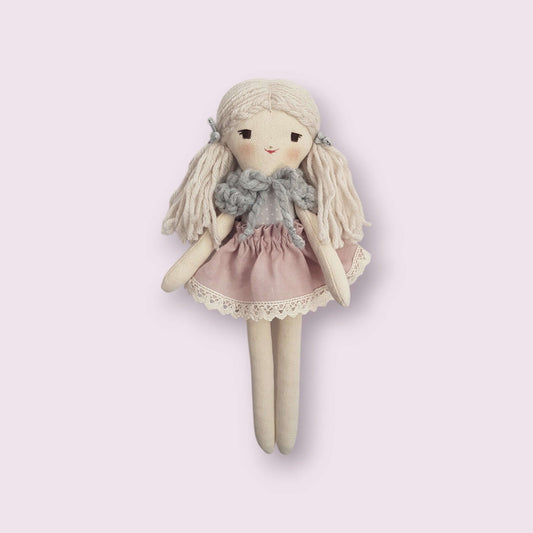 Кукла Нила в ленена пола ръчна изработка - Mari Dolls