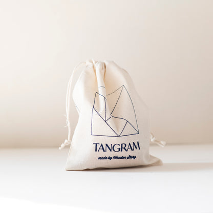 Wooden Tangram - Cool palette - Wooden Story