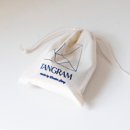 Wooden Tangram - Cool palette - Wooden Story