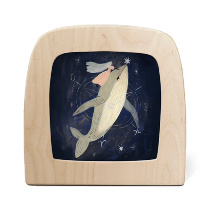 Tijana Draws - Whale Silhouette за лампа Toverlux
