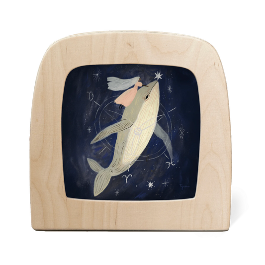 Tijana Draws - Whale Silhouette за лампа Toverlux