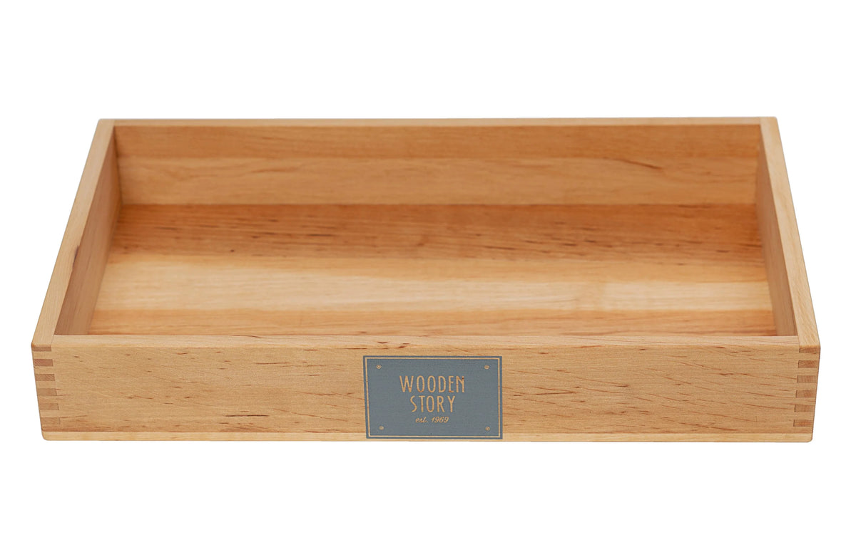 Дълбок поднос за Монтесори занимания - Montessori tray - Wooden Story