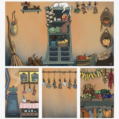 Тапет малък сет - Harvest Time - The Storyhouse
