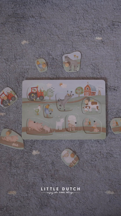 Дървен Музикален Пъзел Little Farm - Little Dutch