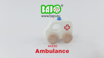 Линейка - Wooden Ambulance Toy - BAJO